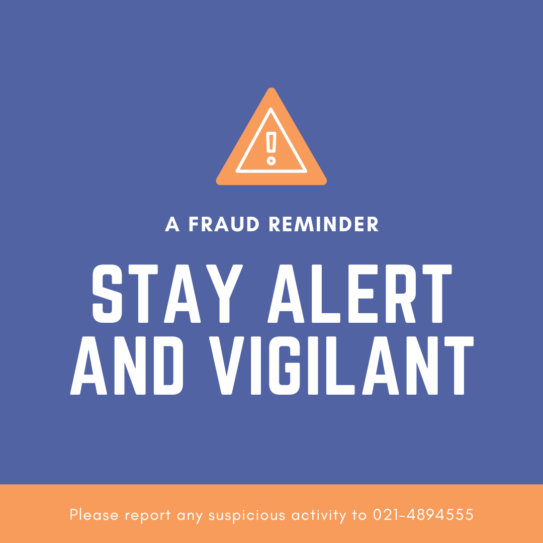 Important Fraud Protection Notice